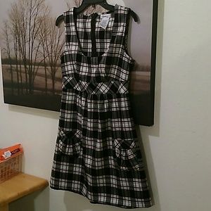 Plaid Pinafore Dress